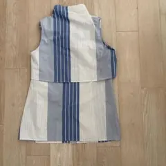 美品着用1回のみ　デプレ　トゥモローランド　ストライプ ノースリーブ トップス