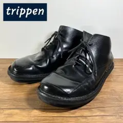 trippen トリッペン レースアップ ブーツ 本革レザー ブラック