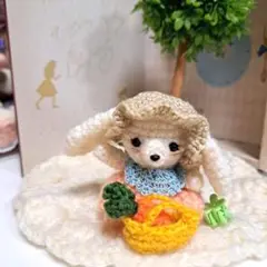 うさぎのあみぐるみ。