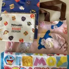 ドラえもんタオル ポケモンバック ポーチ　　クリーナークロス