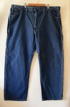 No.4437 US古着Dickies ペインターデニム W46×L30 赤タグ