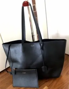 超美品 SAINTLAURENT サックショッピング レザー トートバッグ
