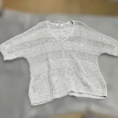 UNIQLOテープヤーンセーター七分袖　新品