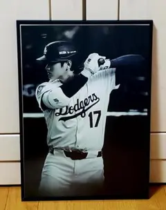 祝ドジャース大谷翔平 2024年MVP獲得！A3サイズポスターフレーム付き③