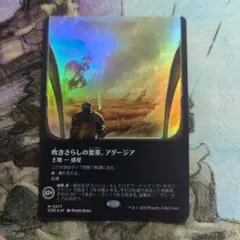 MTG　吹きさらしの要塞、アダージア　ボーダーレス　foil　日本語