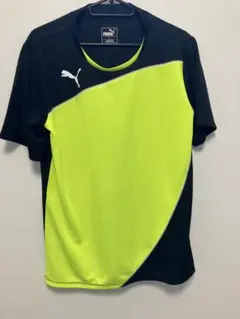 PUMA 蛍光イエロー/黒 Mサイズ サッカーシャツ