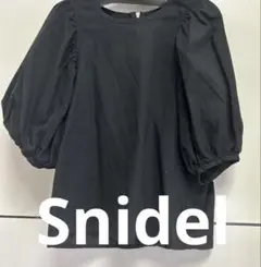 Snidel パフスリーブ ブラックシャツ F