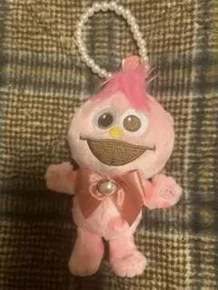 セサミストリートモッピー ぬいぐるみキーホルダー パール USJ