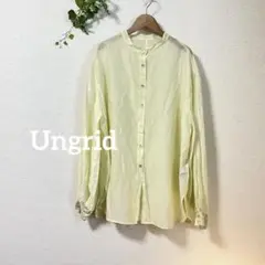 ungrid アングリッド　オーガンジー　ブラウス　トップス　黄色