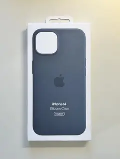 【新品】純正 iPhone 14 シリコンケース・ストームブルー①
