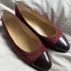 美品☆TANINO CRISCI/タニノクリスチー/レザー/パンプス/23.5