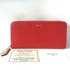 ポールスミス ラウンド クラシックレザー 長財布 訳あり レッド 赤 新品