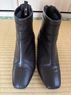 ショートブーツ ブラウン系