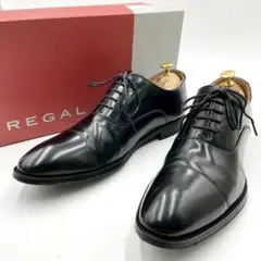 箱付き REGAL 811R 内羽根 ストレートチップ 26cm 黒 Y1011