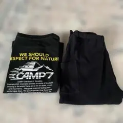 CAMP7 黒 長袖 Tシャツ 130＆スエットセット