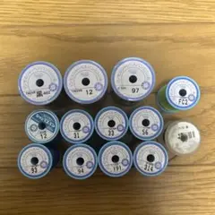 マンセルシャッペスパンミシン糸　#60 普通地用 黒糸おまけ付き　セット商品