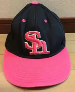 ソフトバンクホークス　キャップ　ピンク
