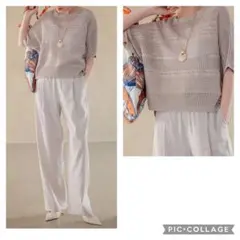 23区✦レーシーパターン ニット✦38サイズ