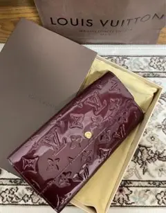 箱袋付き★ルイヴィトン ヴェルニ ポルトフォイユ サラ アマラント