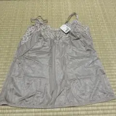 ベージュ レース Vネック キャミソール サイズ90