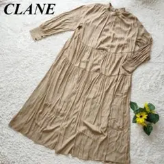 【匿名配送】CLANE クラネ ロングワンピース ブラウン系 1 レディース