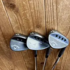 MD3 MILLED マットブラック 3本（52,56,58）ウェッジ