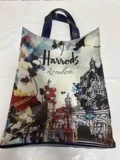 【美品・ロンドン購入】Harrodsハロッズ　トートバッグ