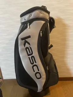 Kasco キャディバッグ 黒・銀 タグ付き