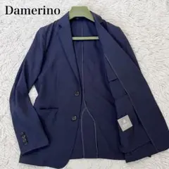 ✨未使用✨ナノユニバース　ダメリーノ　テーラードジャケット　シアサッカー　紺　Ｓ