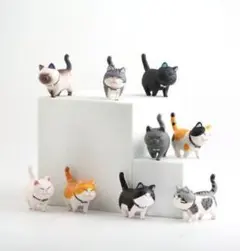 猫 置物 9匹セット フィギュア 招き猫 インテリア
