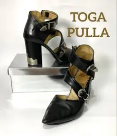 TOGA PULLA ピンヒール ハラコ レア 38 トーガ プルラ TOGA PULLA TOGA PULLA サボ サンダル Eyelet