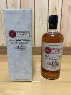 ニッカ モルト 100 70周年記念の限定版 ウイスキー 12年 500ml ニッカ モルト 100 70周年記念の限定版 ウイスキー 12年 500ml