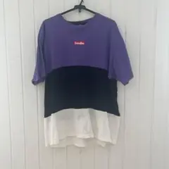 Satellite カラーブロック Tシャツ Lサイズ