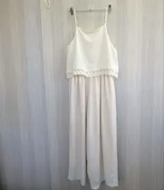 マジェスティックレゴン オールインワン ワイドパンツ キャミソール ホワイト M