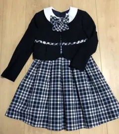 ショパン chopin 130cm ネイビー チェック入学式 卒園式 フォーマル