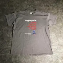 【ギルダン】両面プリントTシャツ USA グレー ZSM2 古着