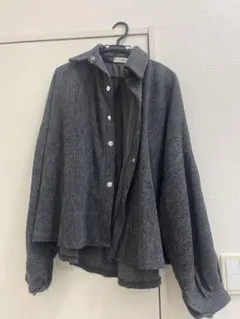 オーバーサイズ ストライプ コーデュロイジャケット
