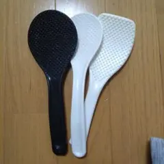 しゃもじ 3本セット 黒 白