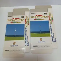 スーパーファミコン　スーパーナグザットオープン　箱のみ　２枚