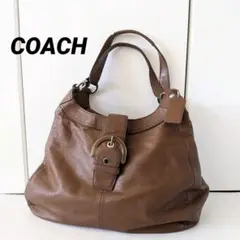 COACH コーチ ハンドバッグ オールレザー バックル 大容量 F47092