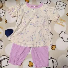 新品　綿100 ユニコーン柄フリル付きパジャマ　110