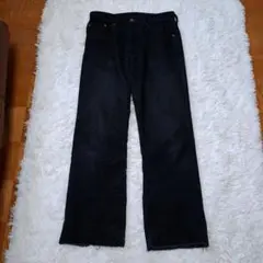 Levi's リーバイス 517 ブーツカット コーデュロイ W32 白タブ 黒