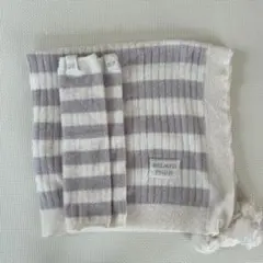 【美品】ジェラートピケ　ブランケット& レッグウォーマー　セット