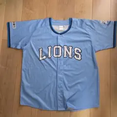 8/9配布 LIONS 水色 ユニフォーム 半袖 武蔵野銀行 Lサイズ