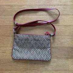 アイグナー コンパクトショルダーバッグ ブラウン ベージュ