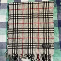 Burberrys ラムウール マフラー ブルー