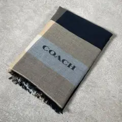 Coach コーチ スカーフ ベージュ ブラック マフラー ストール