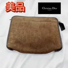 Dior ディオール ヴィンテージ トロッター スエードクラッチ セカンドバッグ