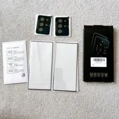 Galaxy S24 Ultra ガラスフィルム カメラフィルム 2枚ずつ