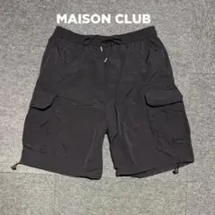 MAISON CLUBハーフパンツ黒ブラック